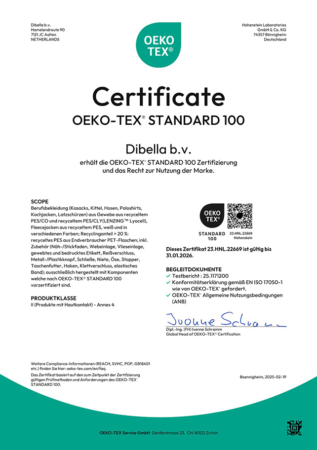 Abb. Dibella-OEKO-TEX-Standard-100_DE rec-workwear