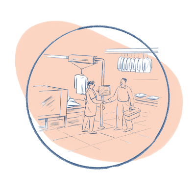 Illustration technischer Support