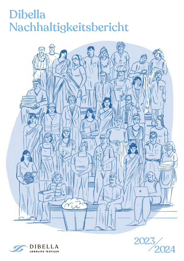 Titelbild des Dibella Nachhaltigkeitsberichts von 202/2024