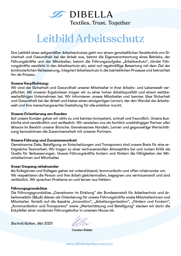 Abbildung Leitbild Arbeitsschutz