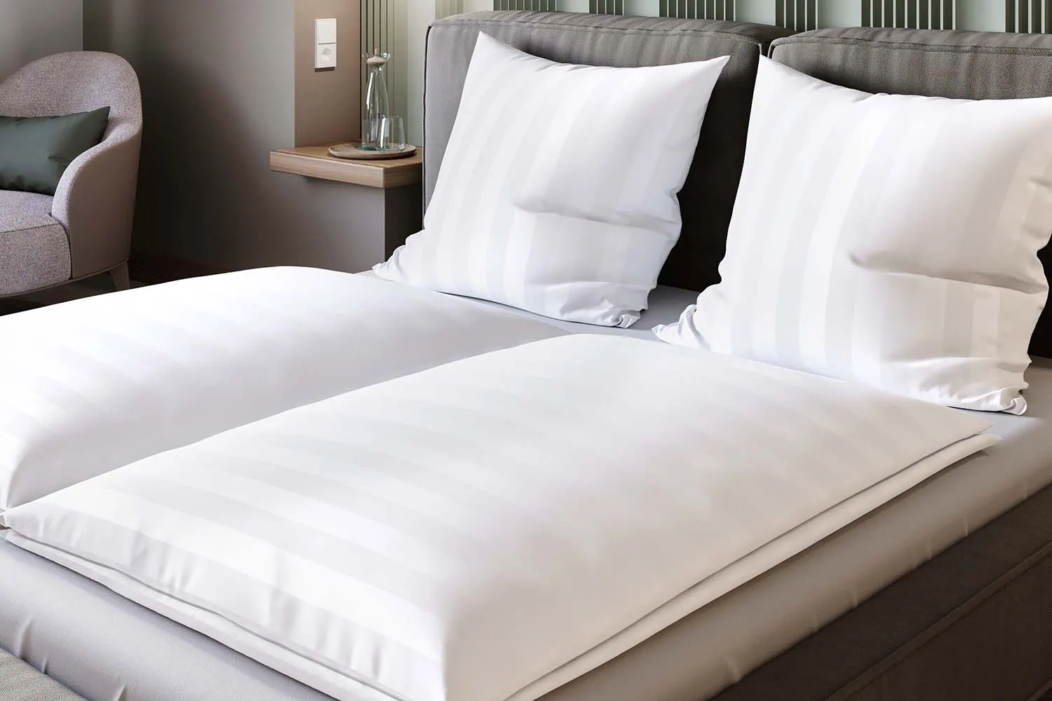 imagebild-50mm-streifensatin-weiß-hotelbett-modern