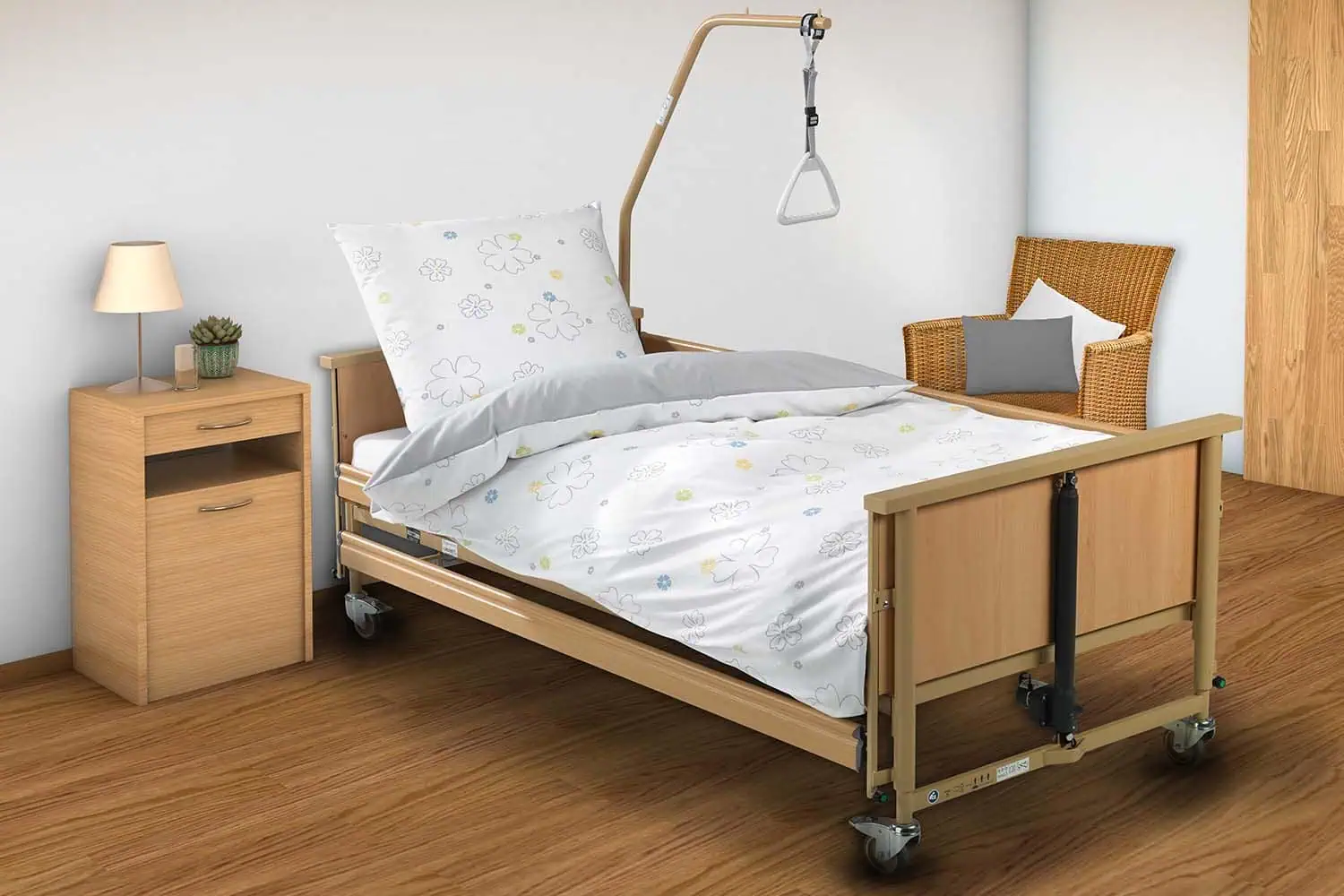 Millieubild-bettwaesche-gesundheitswesen-treviso-grau-doubleface-pflegeheim