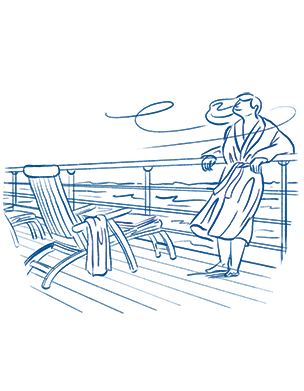 Illu Icon - Textilien für Kreuzfahrtschiffe