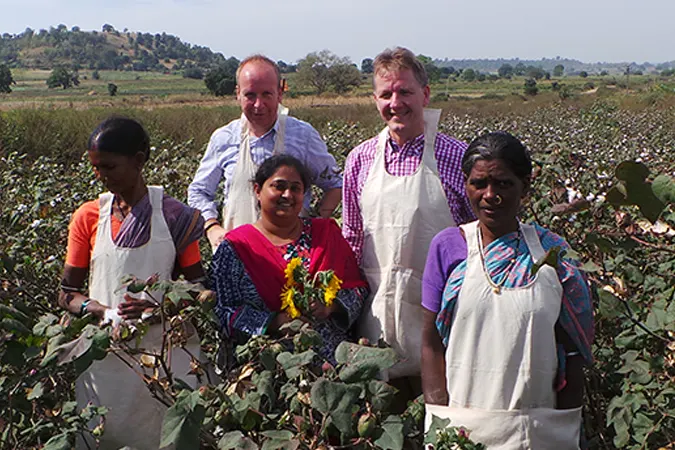 Dibellas Christian Kleinpass und Ralf Hellmann in Telangana, Indien